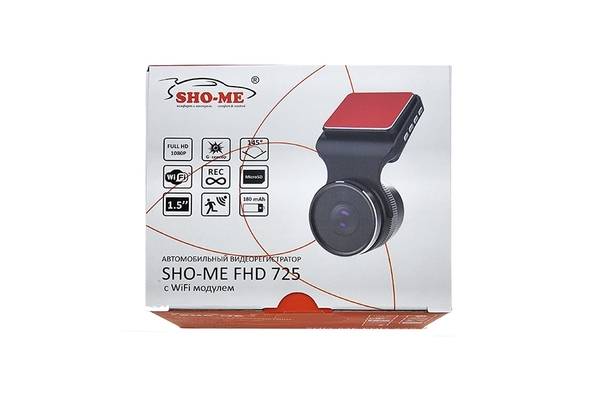 Отзывы на видеорегистратор sho-me fhd 725 wi-fi